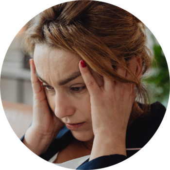 anxiety woman in individual therapy session